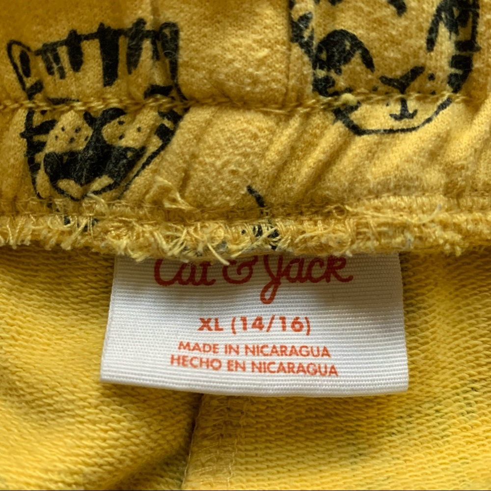 Cat & Jack Yellow Printed XS Women Shorts - Picture 5 of 8
